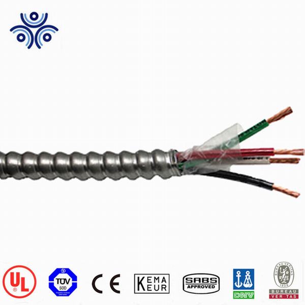 UL Listed A8000 Conductor XLPE Insulation Aluminum Interlocked Armor PVC Sheath Mc Cable