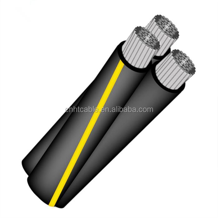 
                UL Listed Triplex Conductor 600V Secondary Type Urd Cable
            