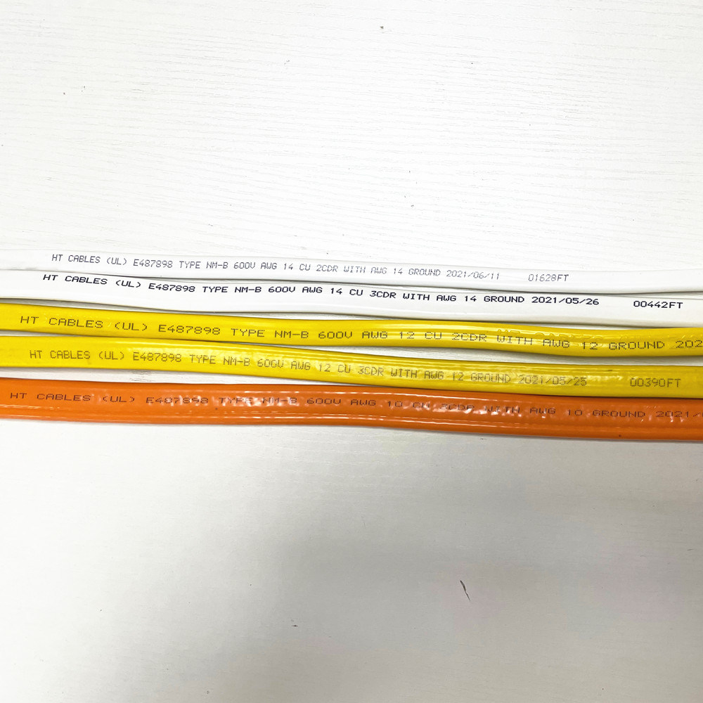 
                UL719 proteção de PVC de núcleo de cobre sólido 12/3 12/2 14/3 Fio 14/2 10/3 10/2 Nm-B para o fio do edifício
            