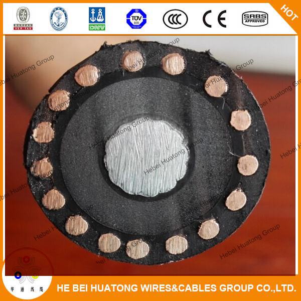 
                                 Type de câble de distribution souterrain Urd câble isolation 15 KV 100 % de cuivre/aluminium Trxlpe conducteur de l'isolement complet veste de PEBDL neutre concentrique 500mcm                            