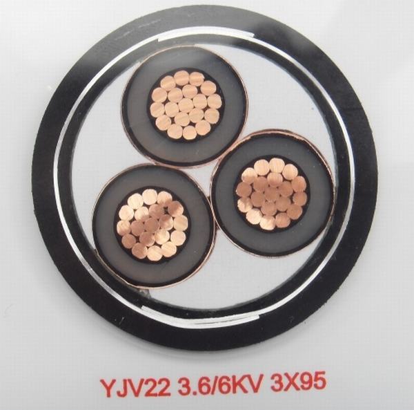XLPE Insulation Copper Conductor Medium Voltage Amoured Power Cable