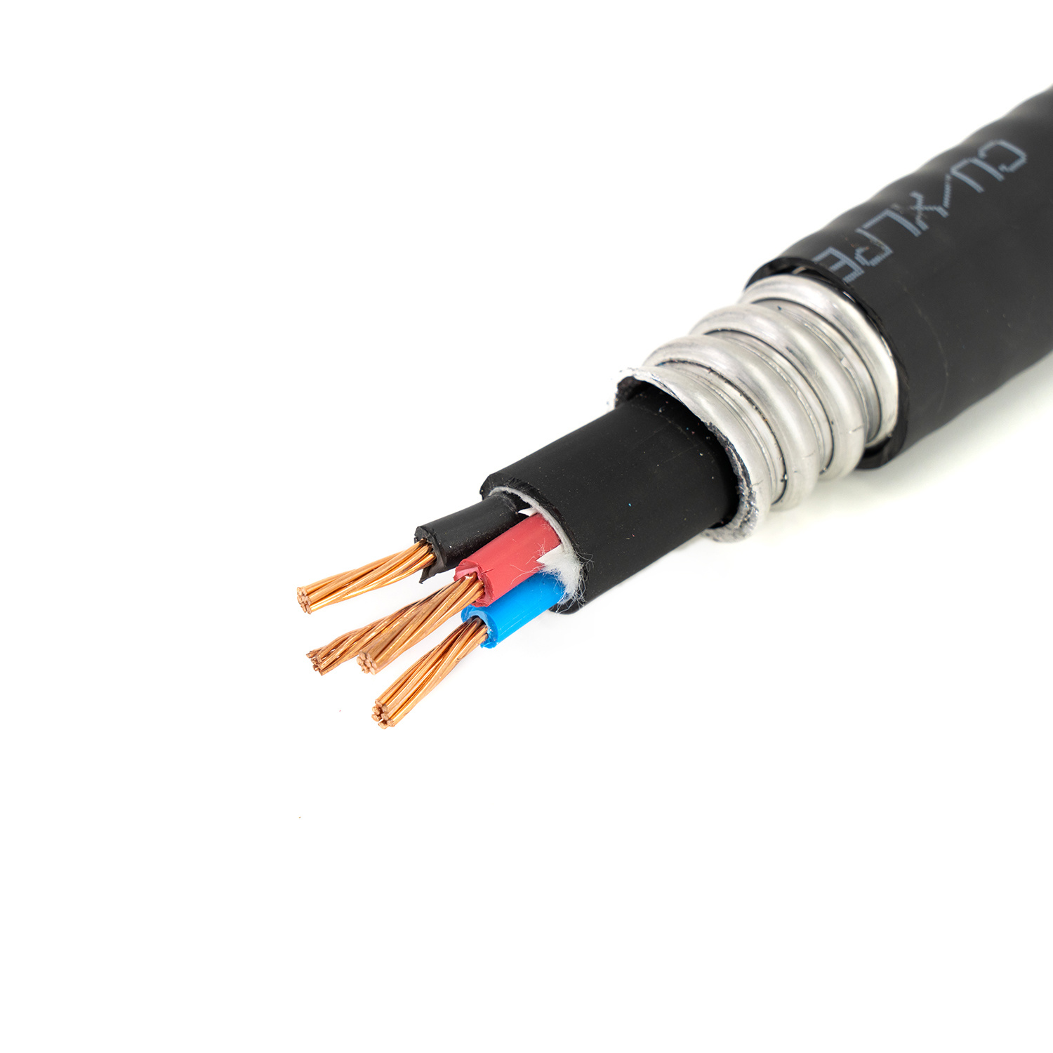
                Cable de alimentación eléctrica blindado Teck 90, listado con cable de multiconductor 600V
            