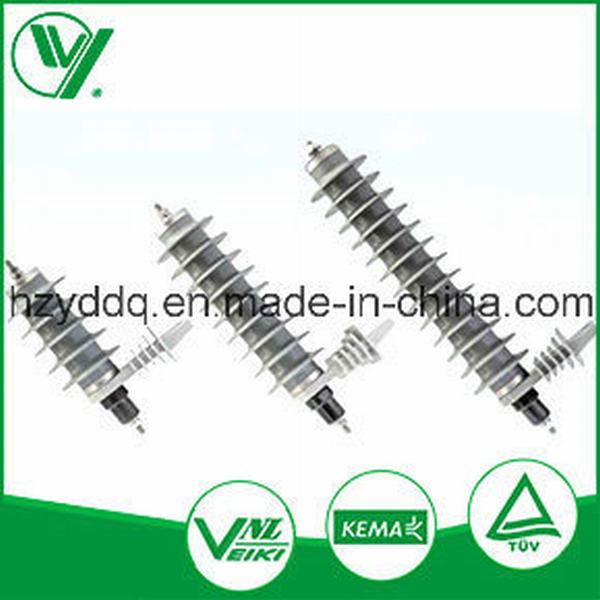 China 
                        18kv to 66kv 10ka Silicone Housed Composite Metal-Oxide Lightning Arrestor
                      manufacture and supplier