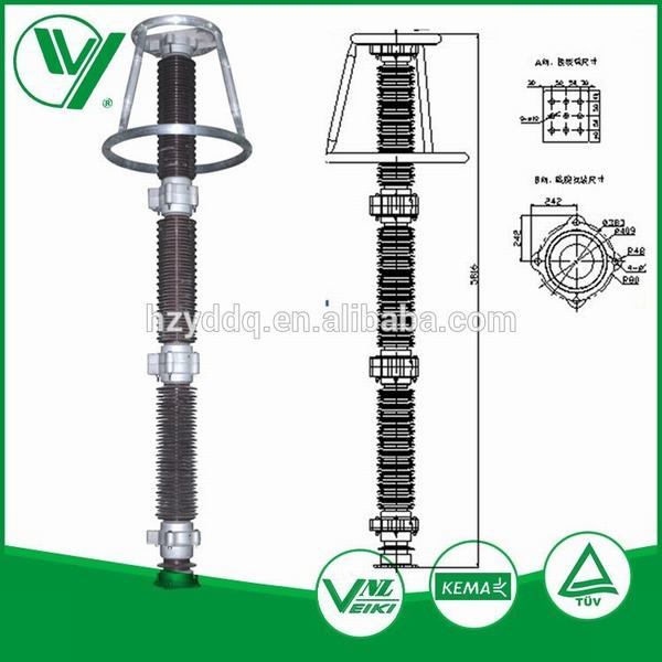 China 
                                 Subestación exterior 500kv Zinc-Oxide Caja de cerámica de intercepción de bombeo sin lagunas                              fabricante y proveedor