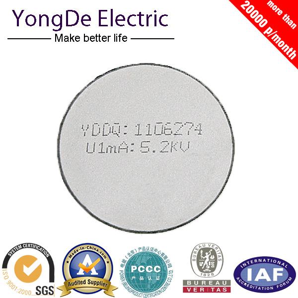 China 
                                 D52 Nonlinearity Varistor de óxido de zinco para o batente de oscilação                              fabricação e fornecedor