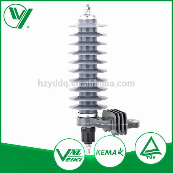 China 
                        Electric Power Line Material 27kv/5ka/10ka Metal Oxide Silicone Surge Arrester
                      manufacture and supplier
