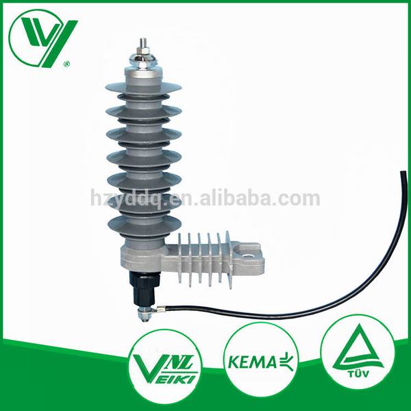 Electrical Composite Housed ZnO Lightning Arrester with Insulating Bracket