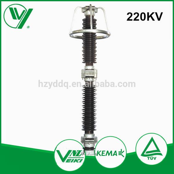 China 
                        Hangzhou Fuyang 220kv Electrical Supplies Polymeric Gapless Lightning Arrestor
                      manufacture and supplier
