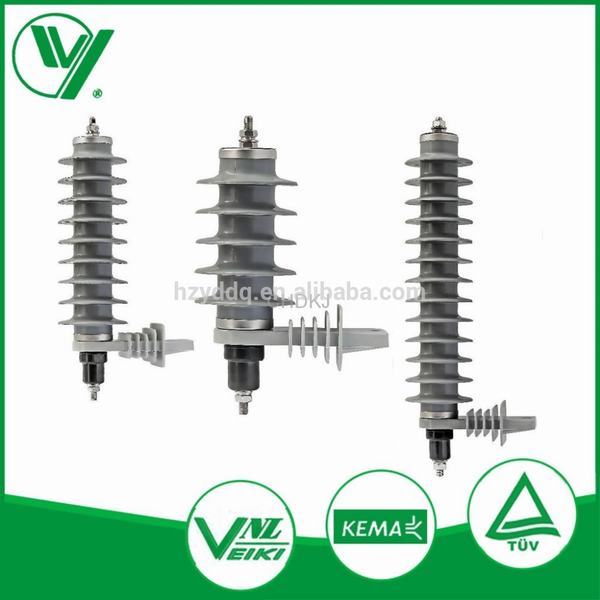 High Voltage 30kv Silicone Rubber Arrester with Series Gaps