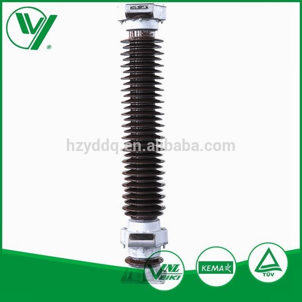 China 
                        High Voltage Electrical Porcelain Surge Arrester with Cap
                      manufacture and supplier