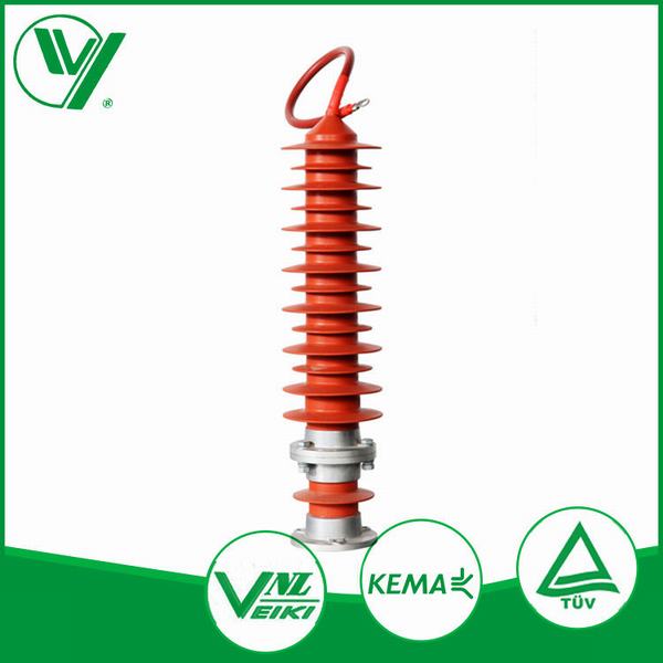 Kema Tested Electrical Equipments Rated Voltage 102kv Polymeric Surge Diverters