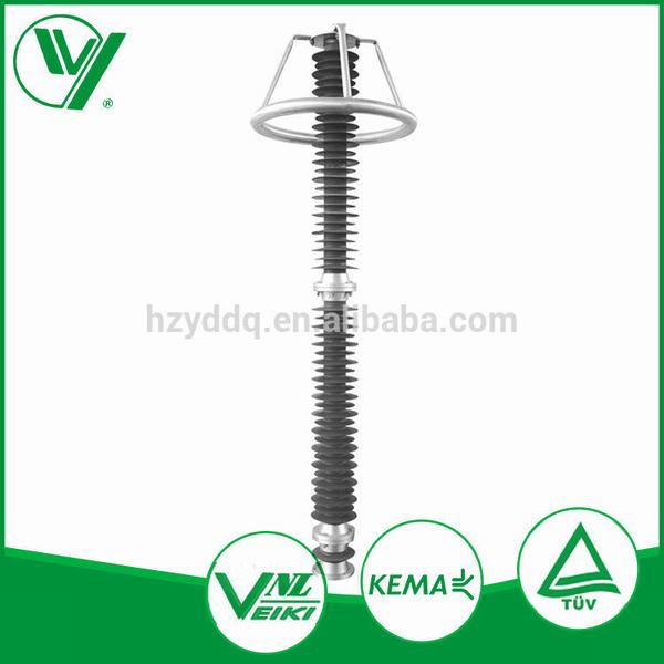 China 
                        Kema Tested High Voltage Polymeric Thunder Arrester Lightning
                      manufacture and supplier