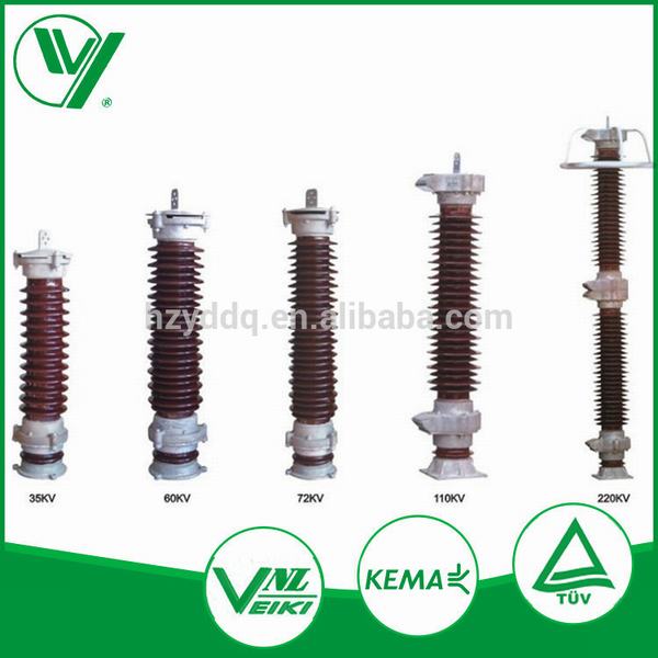 Lightning Protection Materials Ceramic Porcelain Housing Zinc Oxide Lightning Arrester