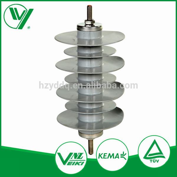 Tested 3-18kv Surge Arrester Caps ZnO Silicone Lightening Arrestor