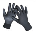 13G PU Gloves Polyester/Nylon Black 6-11