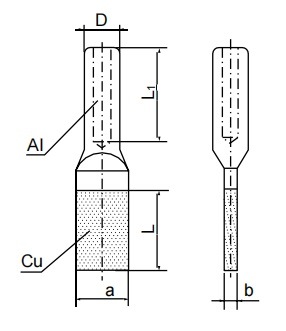 Al-Cu Transition Connectors Type Syg, Compression Type, Group a