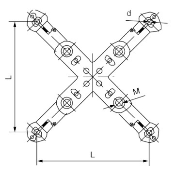 Cross Type Spacer-Dampers for 500kv Lines