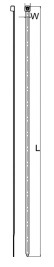 Dimension Test for Strain Cable Tie 3.6X300mm: