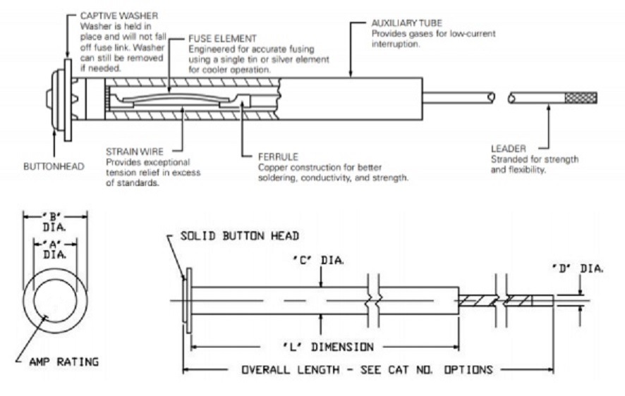 Fuse Link, 3 AMPS -T