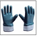 Nitrile Gloves, Safety Cuffnitrile Fully Coatedblue 7-11