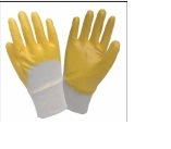 Nitrile Gloves3/4 Nitrile Coatedyellow 7-11