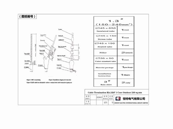 China 
                                 Kit Kit de terminación para juntas al aire libre                              fabricante y proveedor