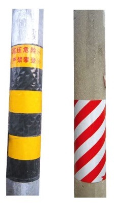 Pole Anti-Collision Warning Sticker