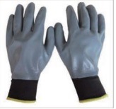 Polyester Glove Fully Dipped Nitrile, Smooth Finish