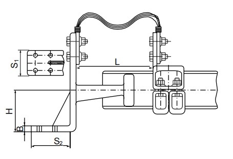 China 
                                 Tipo de soporte único terminal flexibles tubulares conectores tipo Mgsl Bus-Bar                              fabricante y proveedor