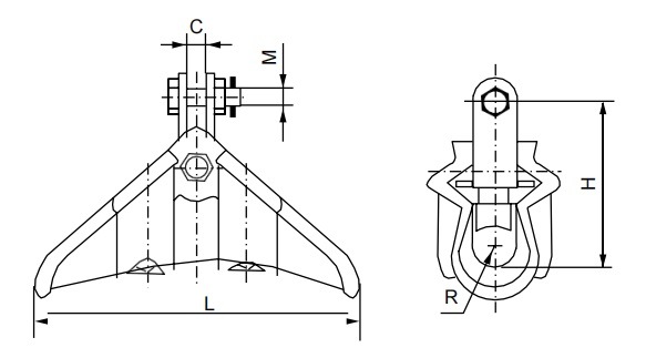 
                                 Les colliers de suspension (Hang-down Type)                            