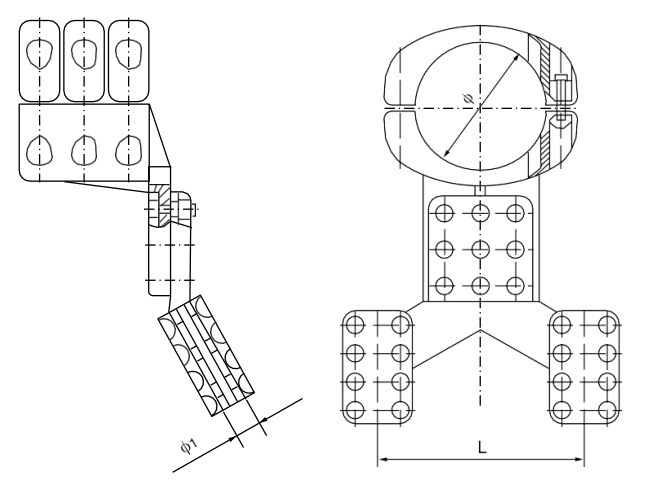 T-Connectors for Double Conductors Type Mg/Mr, Group a