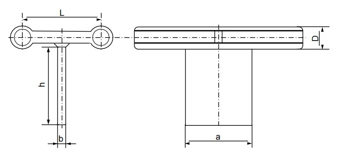 
                                 T-Steckverbinder für zwei-Bündel-Leitertypen                            