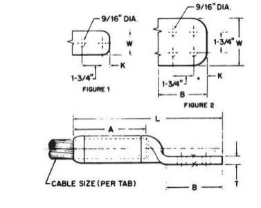 
                                 Borne, câble de compression en aluminium plat 4 trous : CCLS 814c                            