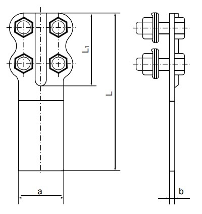 Terminal Connectors Bolted Type, Type SL, Group a