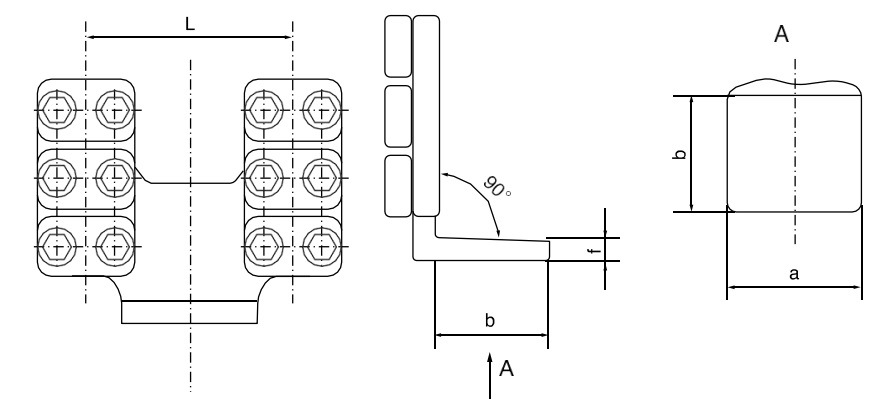 Terminal Connectors for Double Conductors Bolted Type, Type Ssl, Group C