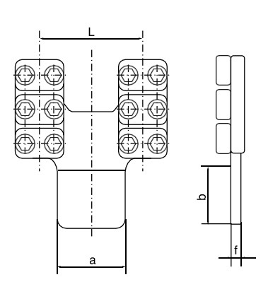 
                                 Connettori terminali per conduttori doppi imbullonati, tipo SSL, Gruppo a                            
