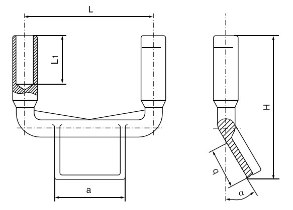 
                                 Los conectores de terminales para conductores tipo Ssy doble, tipo de compresión                            