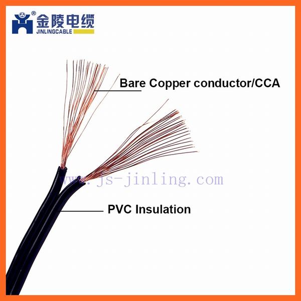 Colored Flat Speaker Coil Wire Monitor Audio OFC Indoor PVC 2core 12 AWG 14gauge 2.5mm 4mm Wire Speaker Cable