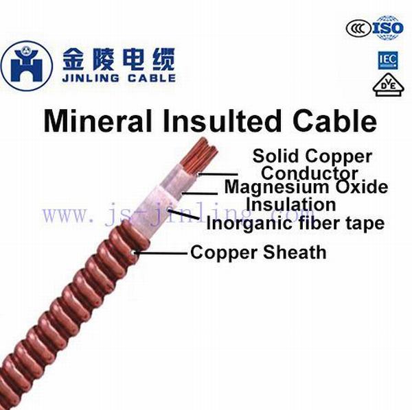 Mineral Insulated 500V Fire Resistance High Temperature Cable