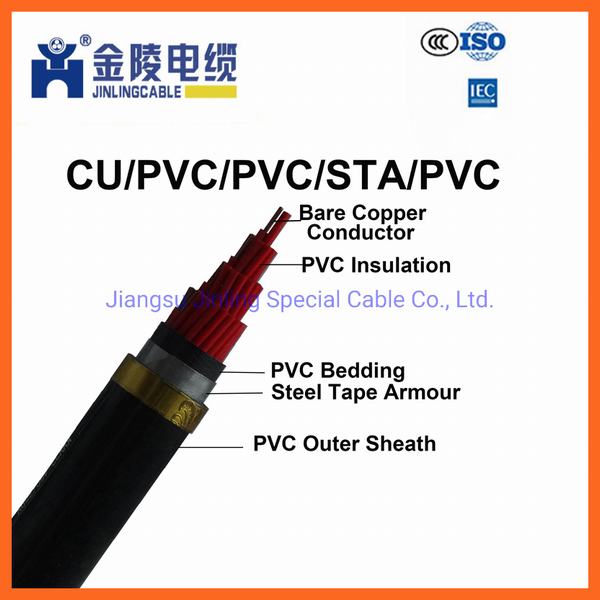Chine 
                                 Nyby isolés en PVC du câble de commande de bandes en acier blindé                              fabrication et fournisseur