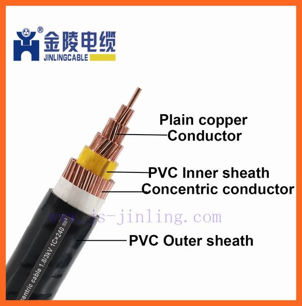 Nycwy Concentric Conductor Cables PVC Coated Copper Wire Cable for Transformer