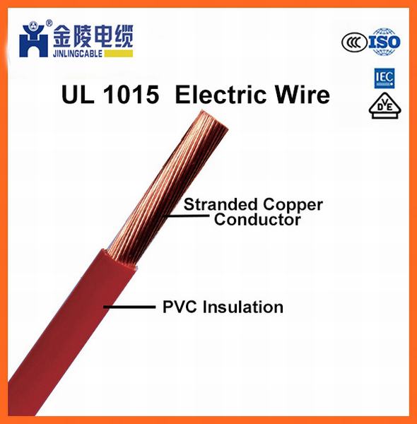 
                                 UL1015 eléctricos de cobre aislados con PVC Tri-Rated Cable                            