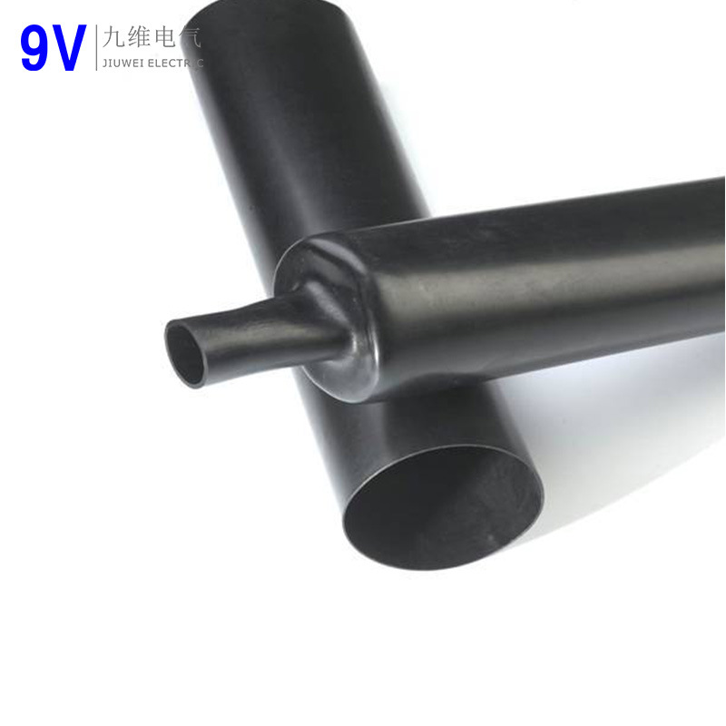 
                4:1 adesivo retráctil térmico manga de isolamento para tubos de parede dupla
            