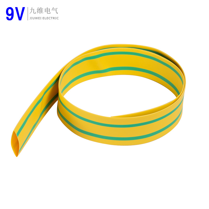 
                Ruban de marquage de câble de 40 mm personnalisé jaune vert caoutchouc silicone rétractable à froid Tube
            