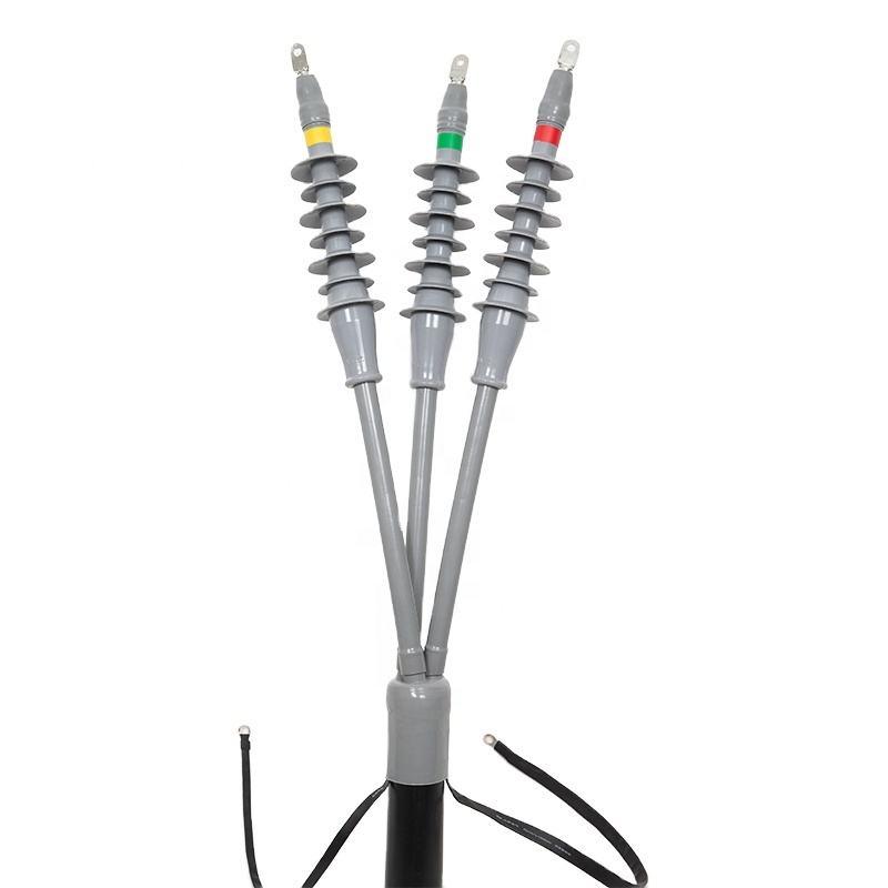 
                Direktverkauf Hochspannungs-Kabel-Anschlusskit für Inneneinsatz 35kv kalt Gerader Verbindungskit Mit Schrumpfschlauch
            