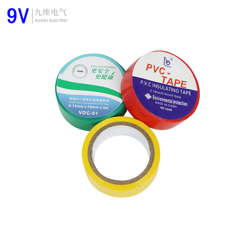 Factory Supply Insulation Tape 9V Wholesale Adhesive PVC Insulation Electrical Tape