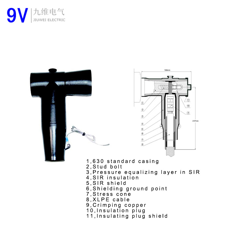 High Standard Separable Tee Cable Connector Vqj 615 624 635 24kv 35kv Front Tee Connector