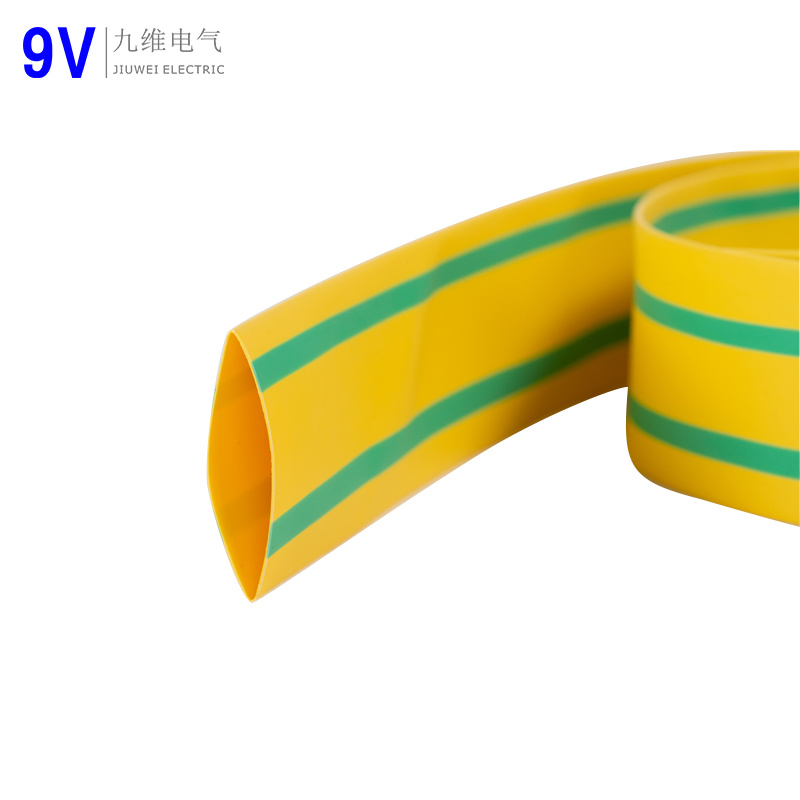 Low Volage Heat Shrinkable Tube Green Yellow Heat Shrink Insulation Sleeve
