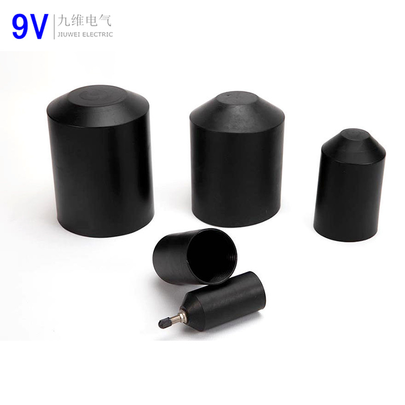 
                Terminales de vinilo tapas de cable China impermeable Negro plástico calor Tapa de extremo retráctil para cable
            