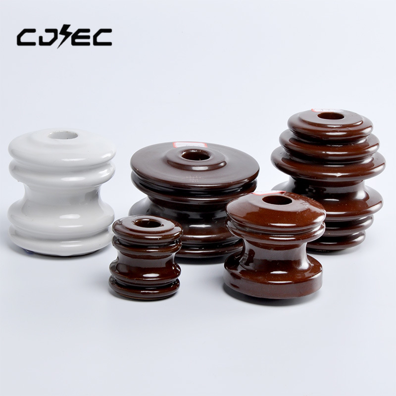 China 
                0.4kv Low Voltage Brown ANSI 53-2 Porcelain Spool Type Insulator
              manufacture and supplier